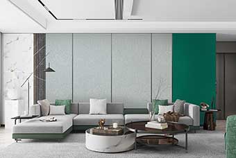 郴州轻奢风格-客厅