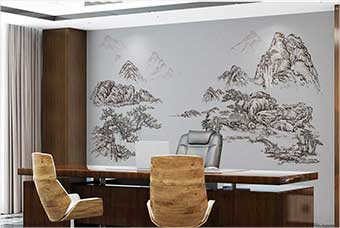 郴州森佰汇航空纤维墙咔（山水之间）