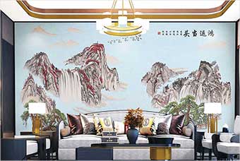 郴州森佰汇航空纤维墙咔（鸿运当头）